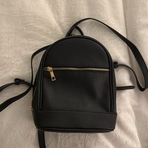 Black Mini Backpack